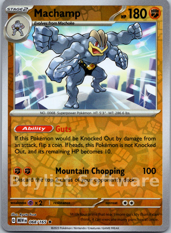 Machamp [068/165] [Scarlet & Violet 151] Reverse Holofoil
