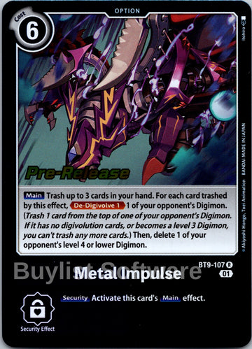 Metal Impulse [BT9-107] [X Record Pre-Release Cards] Foil