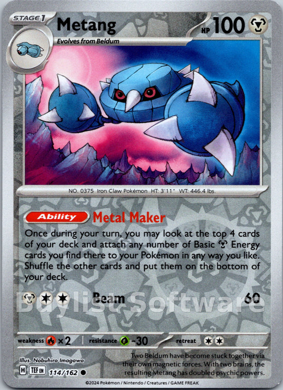 Metang [114/162] [Temporal Forces] Reverse Holofoil