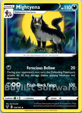 Mightyena [104/185] [Vivid Voltage]