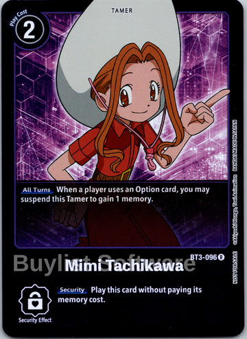 Mimi Tachikawa (Event Pack 4) [BT3-096] [Release Special Booster 1.0] Foil