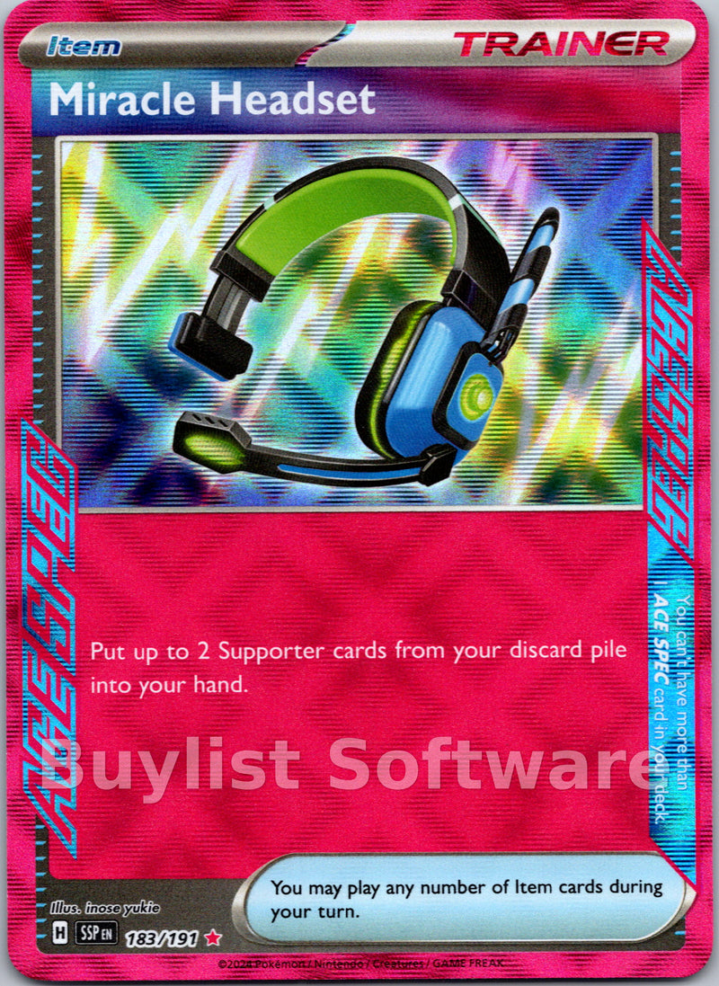 Miracle Headset [183/191] [Surging Sparks] Holofoil