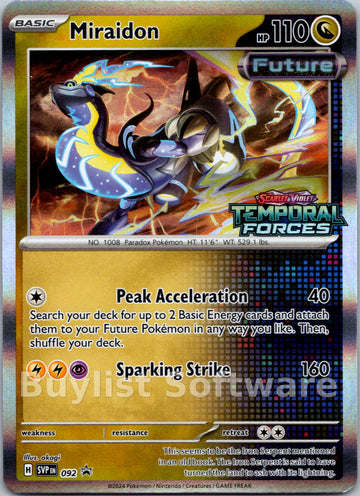 Miraidon (Scarlet & Violet Promo Cards Stamped) [092] [Scarlet & Violet Promo Cards] Holofoil