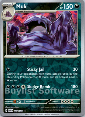 Muk [089/165] [Scarlet & Violet 151] Reverse Holofoil