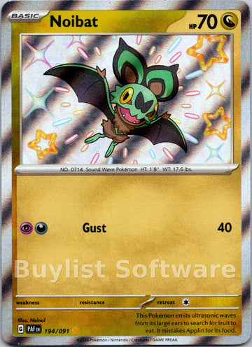 Noibat [194/091] [Paldean Fates] Holofoil