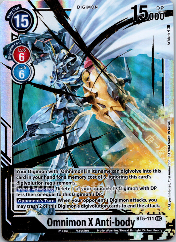 Omnimon X Anti-body [BT5-111] [Battle of Omni] Foil