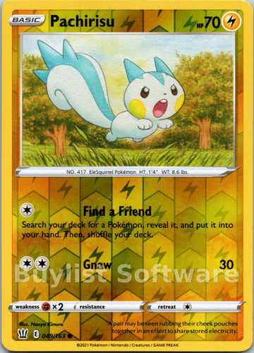 Pachirisu [049/163] [Battle Styles] Reverse Holofoil