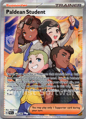 Paldean Student [231/091] [Paldean Fates] Holofoil