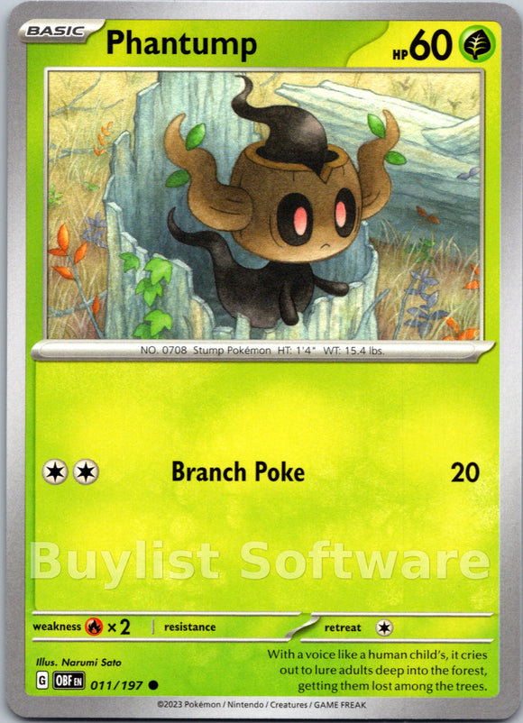 Phantump [011/197] [Obsidian Flames]
