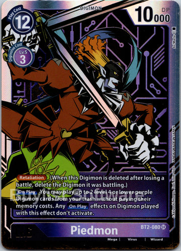 Piedmon (Alternate Art) [BT2-080] [Release Special Booster 1.0] Foil