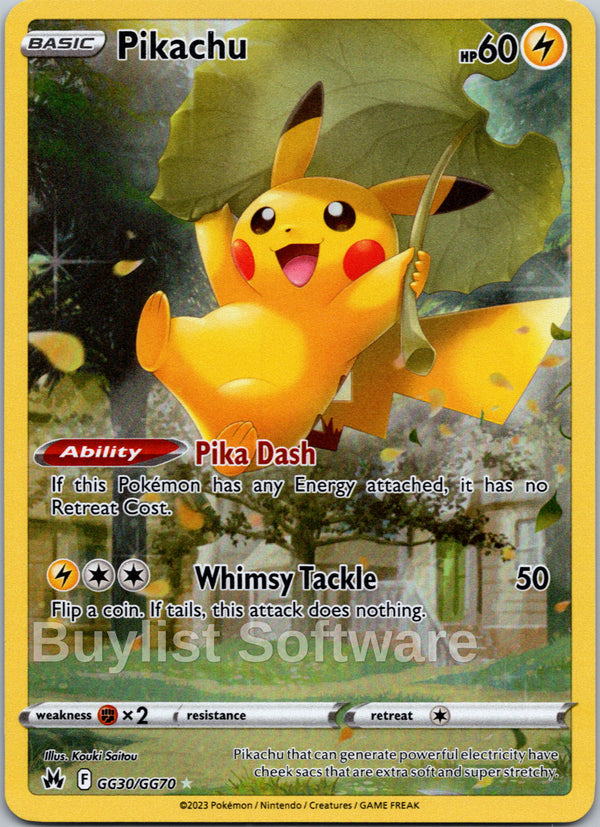 Pikachu [GG30/GG70] [Crown Zenith: Galarian Gallery] Holofoil