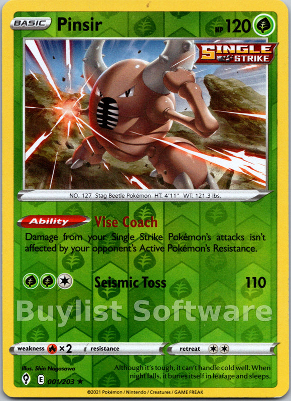 Pinsir [001/203] [Evolving Skies] Reverse Holofoil