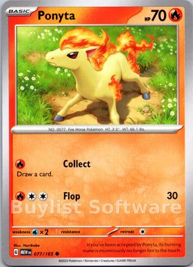 Ponyta [077/165] [Scarlet & Violet 151]