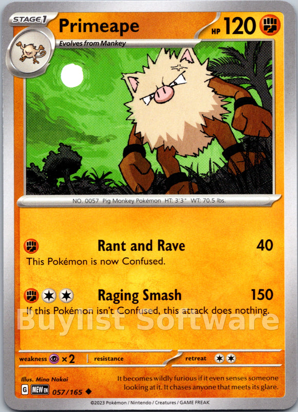 Primeape [057/165] [Scarlet & Violet 151]