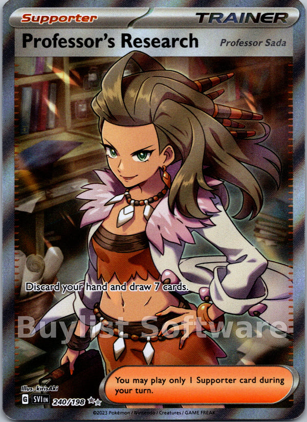 Professor's Research [240/198] [Scarlet & Violet Base Set] Holofoil