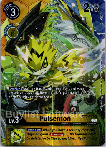 Pulsemon (Alternate Art) [BT6-033] [Double Diamond] Foil