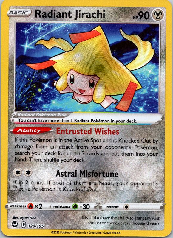 Radiant Jirachi [120/195] [Silver Tempest] Holofoil