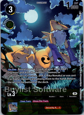 Renamon (Legend Pack 2024 Box Topper) [BT17-031] [Chain of Liberation] Foil