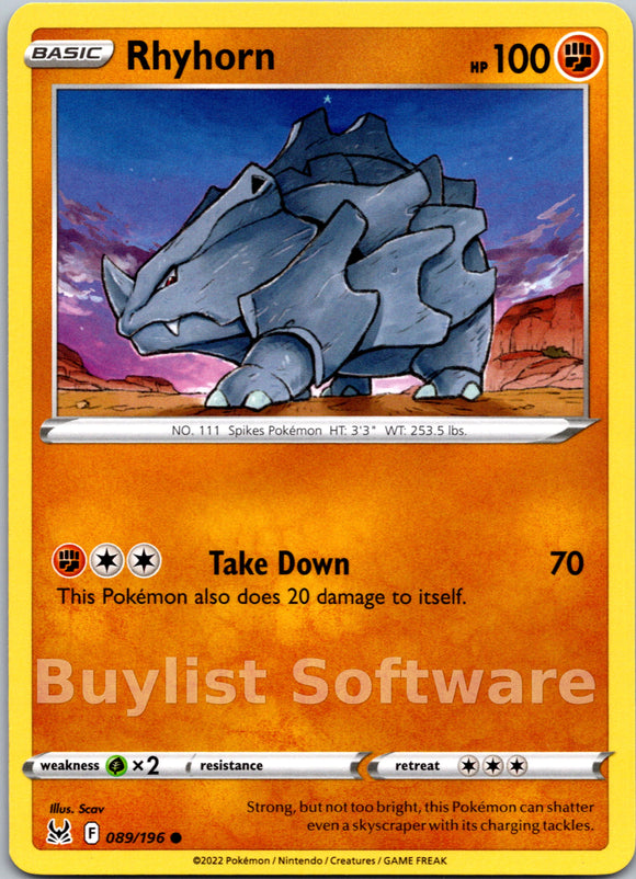 Rhyhorn [089/196] [Lost Origin]