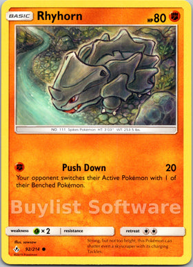 Rhyhorn [92/214] [Unbroken Bonds]