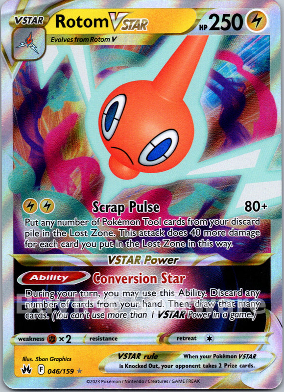 Rotom VSTAR [046/159] [Crown Zenith] Holofoil