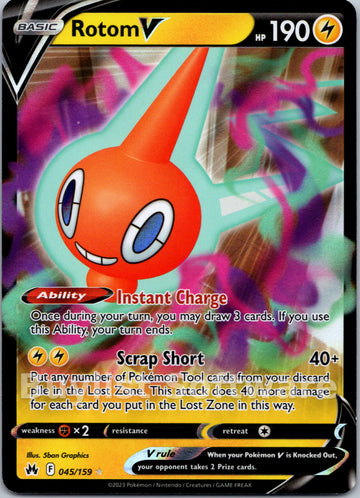 Rotom V [045/159] [Crown Zenith] Holofoil