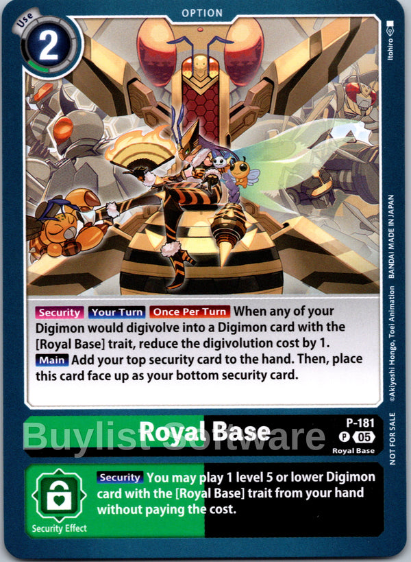 Royal Base (Store Tournament 2025 Vol.2 Participation Pack) [P-181] [Digimon Promotion Cards]