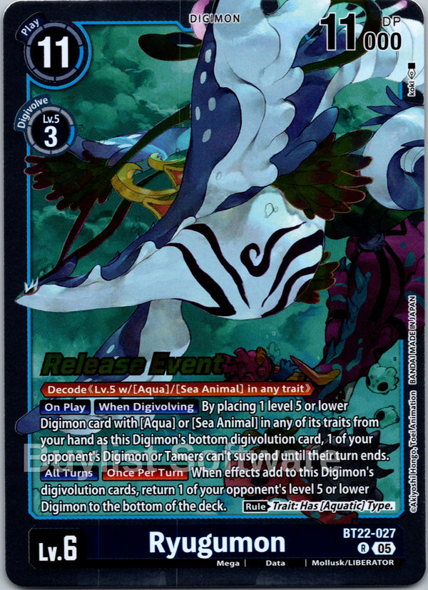 Ryugumon [BT22-027] [Cyber Eden Release Event Cards] Foil