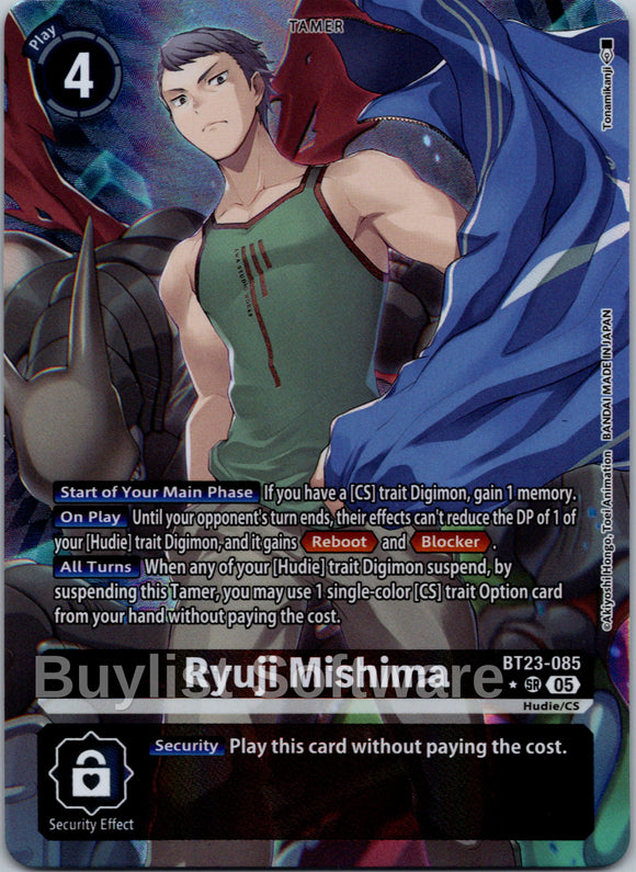 Ryuji Mishima (Alternate Art) [BT23-085 SR] [Hackers' Slumber] Foil