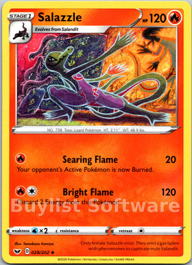 Salazzle [028/202] [Sword & Shield Base Set]