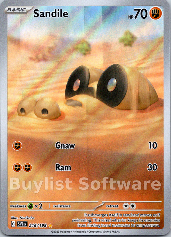 Sandile [216/198] [Scarlet & Violet Base Set] Holofoil