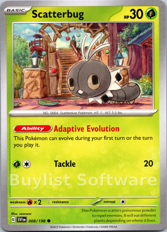 Scatterbug [008/198] [Scarlet & Violet Base Set]