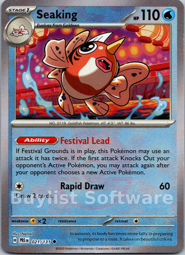 Seaking (Poke Ball Pattern) [021/131] [Prismatic Evolutions] Holofoil