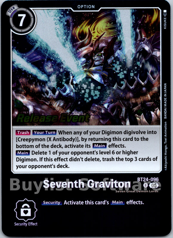 Seventh Graviton [BT24-096 R] [Time Stranger Release Events Cards]
