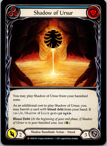 Shadow of Ursur [MON156] [Monarch] Unlimited Edition Normal