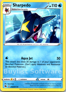 Sharpedo [12/73] [Champion's Path]