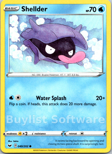 Shellder [040/202] [Sword & Shield Base Set]