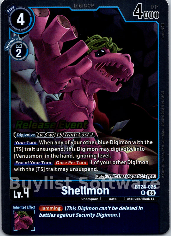 Shellmon [BT24-025 R] [Time Stranger Release Events Cards]