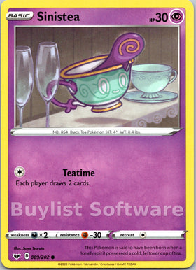 Sinistea [089/202] [Sword & Shield Base Set]