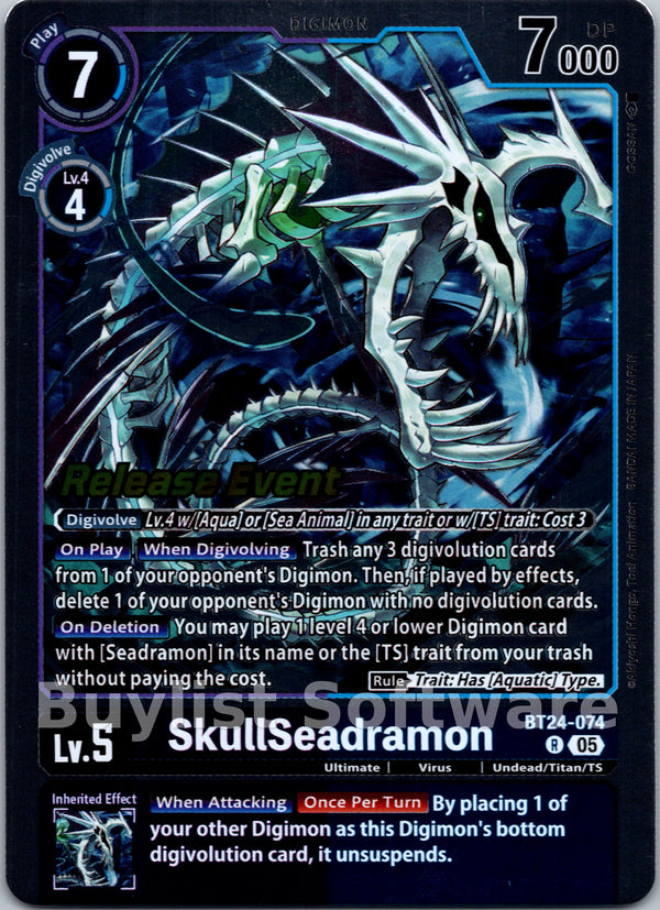 SkullSeadramon [BT24-074] [Time Stranger Release Events Cards]