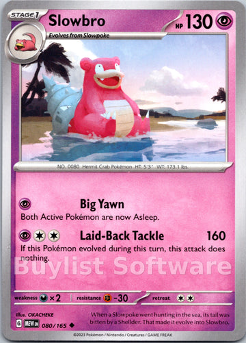 Slowbro [080/165] [Scarlet & Violet 151]