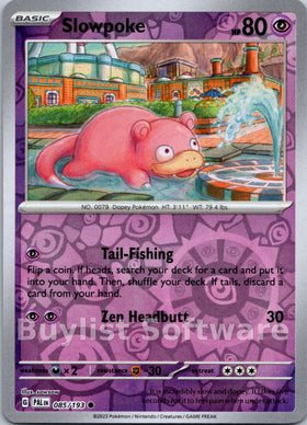 Slowpoke [085/193] [Paldea Evolved] Reverse Holofoil
