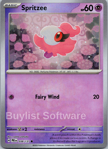 Spritzee (Poke Ball Pattern) [038/131] [Prismatic Evolutions] Holofoil
