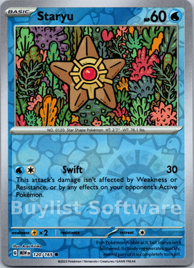 Staryu [120/165] [Scarlet & Violet 151] Reverse Holofoil