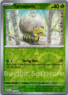 Tarountula [017/198] [Scarlet & Violet Base Set] Reverse Holofoil