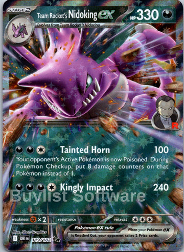Team Rocket's Nidoking ex [119/182] [Destined Rivals] Holofoil