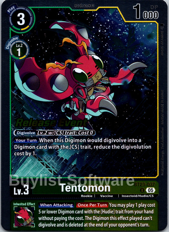 Tentomon [BT23-037] [Hackers' Slumber Release Event Cards]