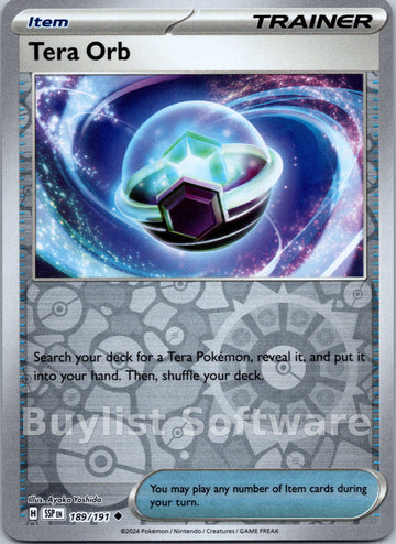 Tera Orb [189/191] [Surging Sparks] Reverse Holofoil