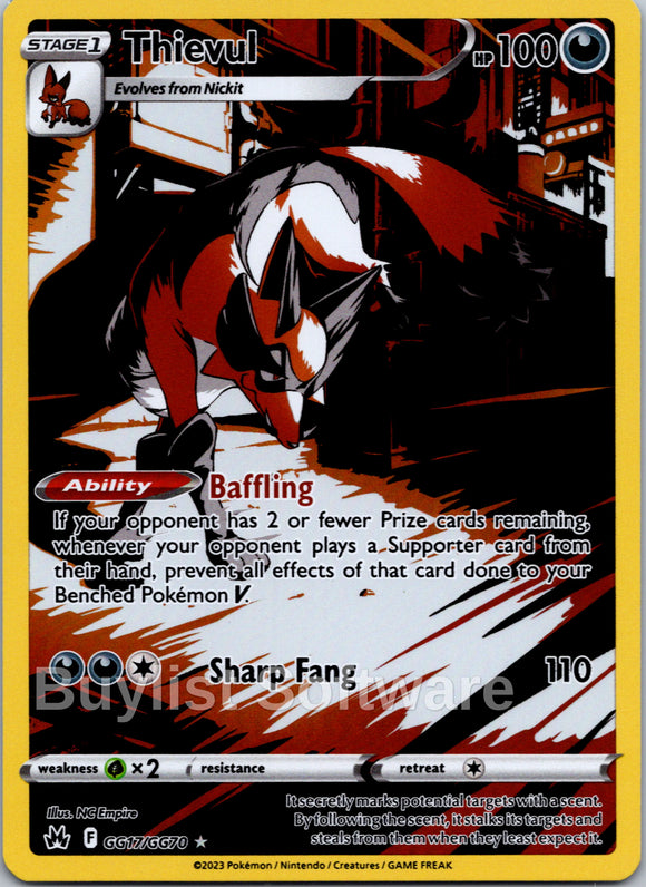 Thievul [GG17/GG70] [ Galarian Gallery] Holofoil