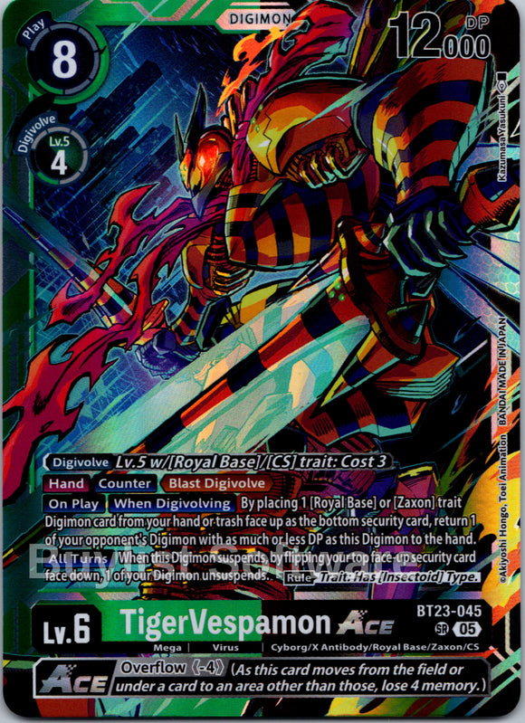 TigerVespamon ACE [BT23-045] [Hackers' Slumber] Foil